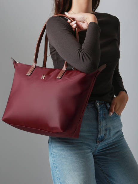 A4 Size Shoulder Bag Popette Nylon Tommy hilfiger Red popette AW17711 other view 1
