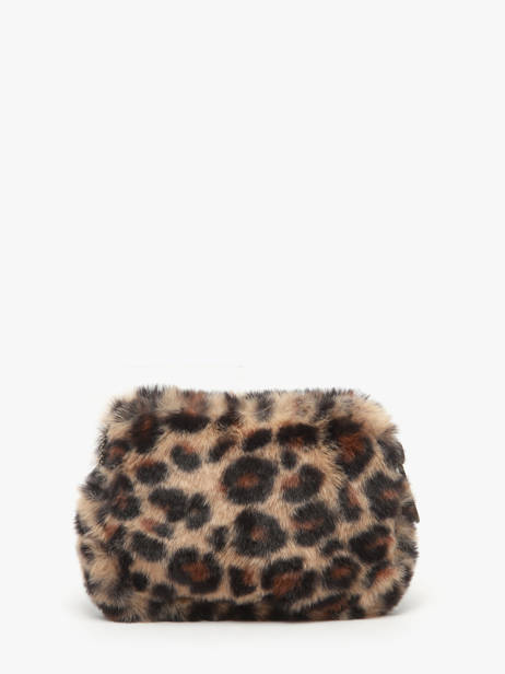 Porte-monnaie Hindbag Marron fourrure F vue secondaire 2