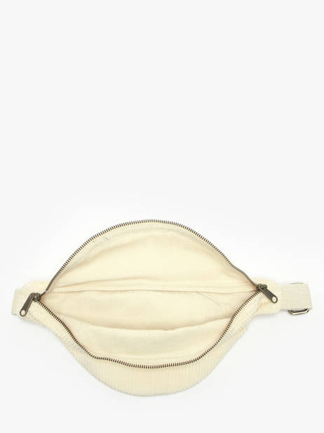 Sac Banane Hindbag Beige velours V vue secondaire 3