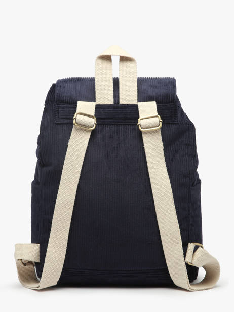 Sac à Dos Velours Velours Côtelé Hindbag Bleu velours V vue secondaire 4