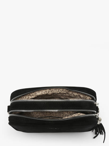 Shoulder Bag Velvet Miniprix Black velvet F7511 other view 2