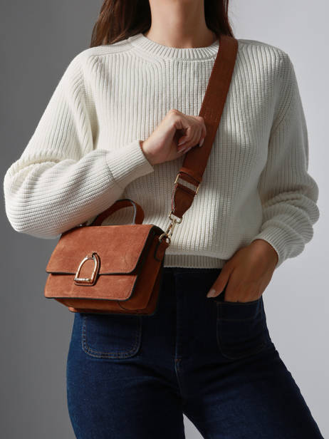 Crossbody Bag S Altesse Suede Etrier Brown altesse suede EASU048S other view 1