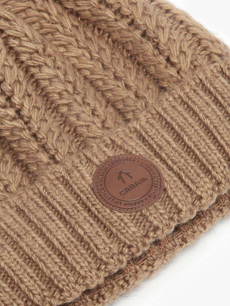 Hat With Removable Pompom Cabaia Brown hats MOSCOWMU other view 1