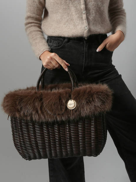 Shopping Bag Doudou Le voyage en panier Brown doudou L other view 1