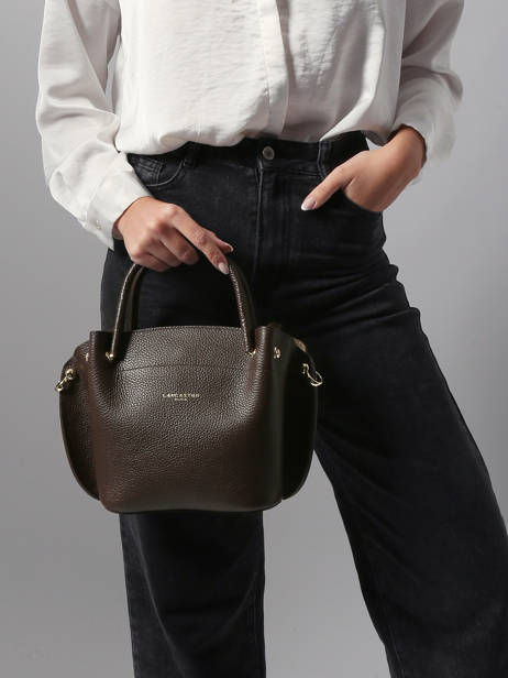 Leather Foulonné Double Satchel Lancaster Brown foulonne double 18 other view 1