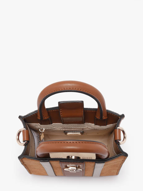 Sac Bandoulière Erenia Cuir Guess Marron erenia SB783875 vue secondaire 2