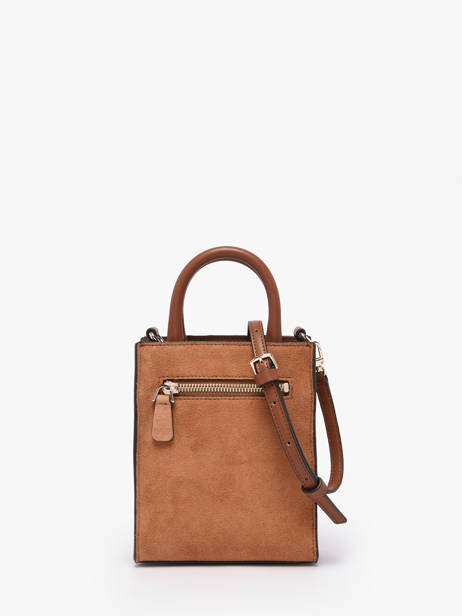 Sac Bandoulière Erenia Cuir Guess Marron erenia SB783875 vue secondaire 3