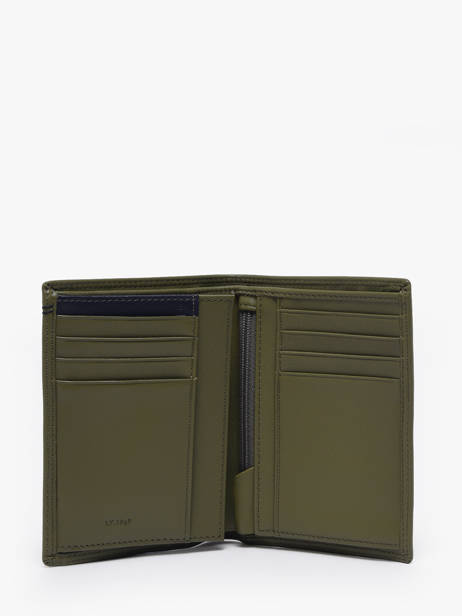 Leather Martin Wallet Le tanneur Green martin C529T-U7 other view 1