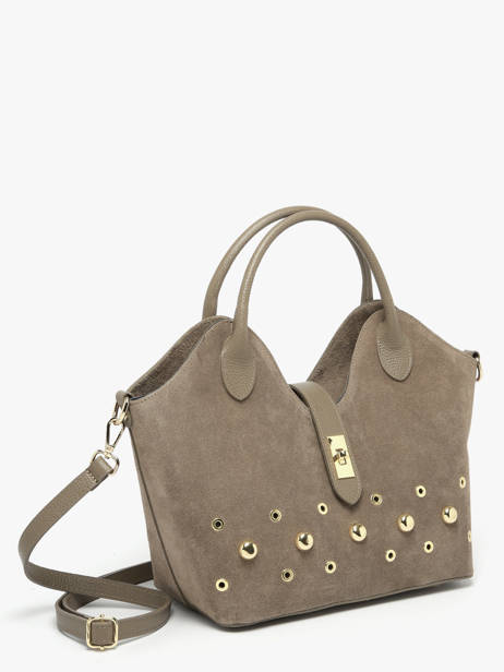 Sac à Main Velvet Studs Milano Marron velvet studs VS25092 vue secondaire 1