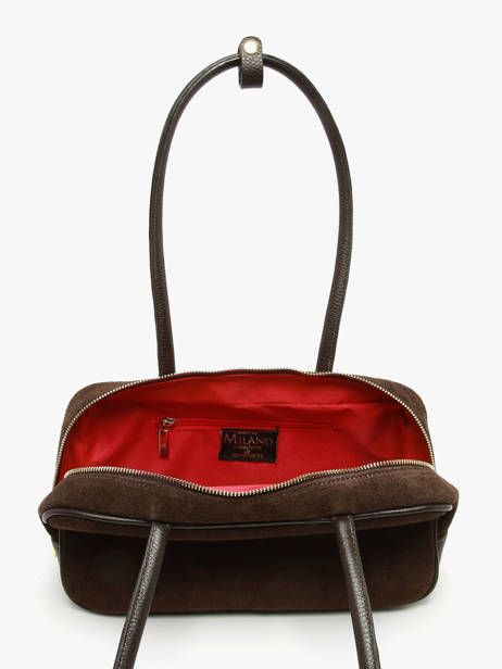 Sac Porté épaule Velvet Caviar Milano Marron velvet caviar VC25093 vue secondaire 2