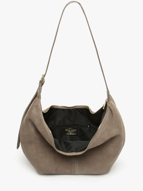 Shoulder Bag Velvet Caviar Leather Milano Beige velvet caviar VC25091 other view 3