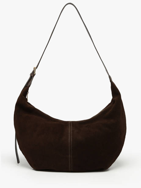Shoulder Bag Velvet Caviar Leather Milano Brown velvet caviar VC25091