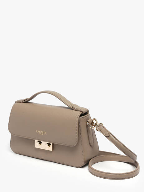 Sac Bandoulière Champs Elysee Cuir Lacoste Beige champs elysee NF5099PH vue secondaire 1