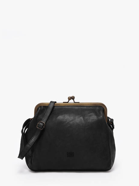 Cross Body Tas Heritage Leather Biba Black heritage BT22