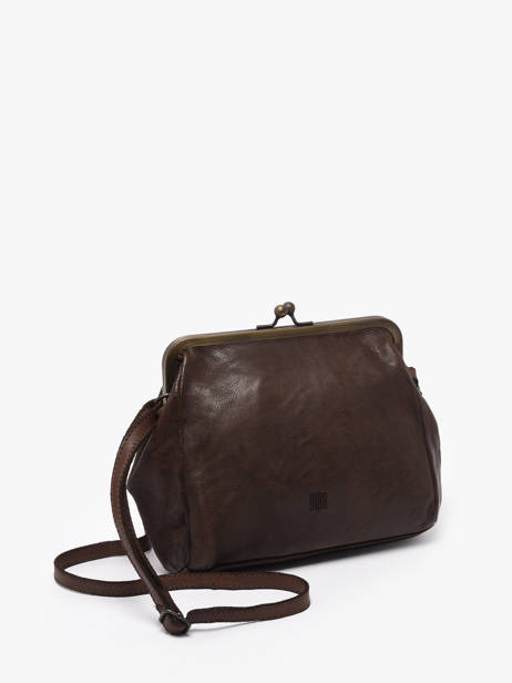 Sac Bandoulière Heritage Cuir Biba Marron heritage BT22 vue secondaire 2