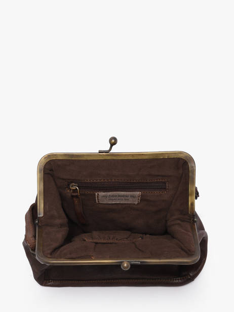 Sac Bandoulière Heritage Cuir Biba Marron heritage BT22 vue secondaire 3
