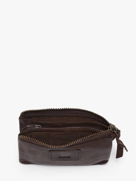 Coin Purse Leather Biba Brown heritage BT35 other view 1