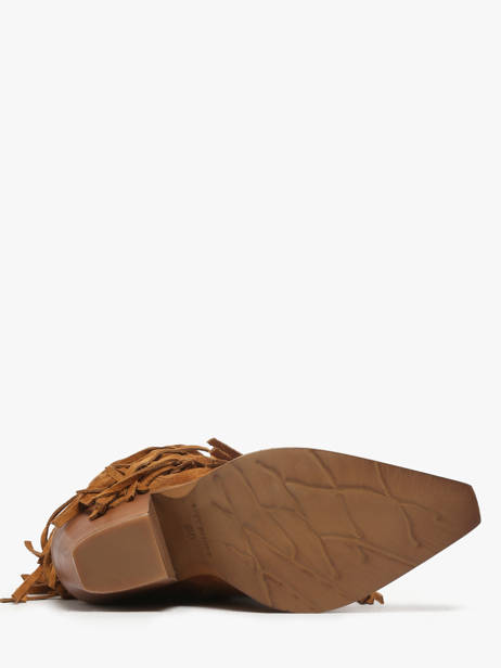 Santiags En Cuir Metisse Marron women XD2125 vue secondaire 4