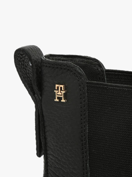 Heeled Chelsea Boots In Leather Tommy hilfiger Black women 8774BDS other view 2