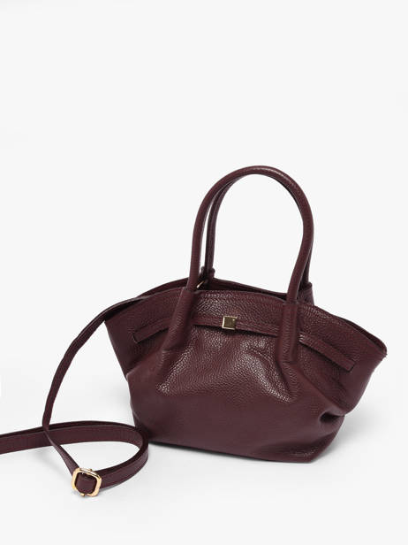 Sac à Main Caviar Cuir Milano Rouge caviar CA25063 vue secondaire 2