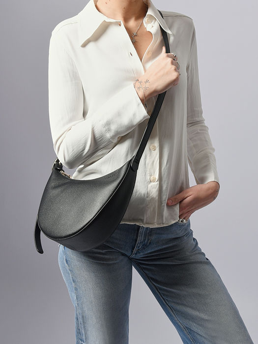 Longchamp Le foulonné Messenger bag Black