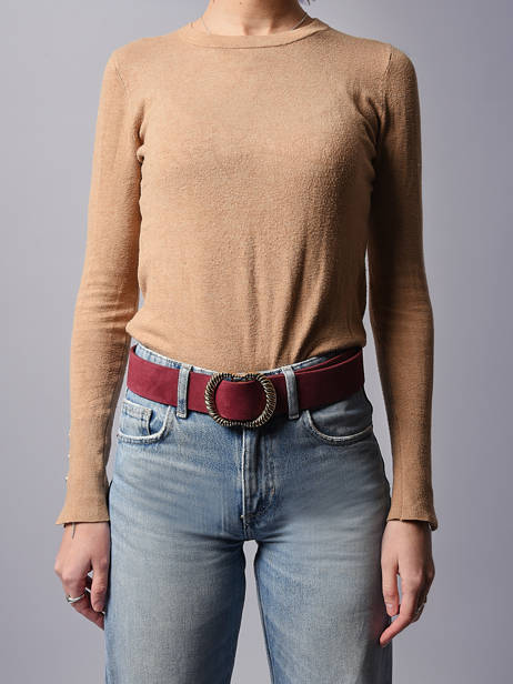 Belt Pieces Red nikka 17131109 other view 1