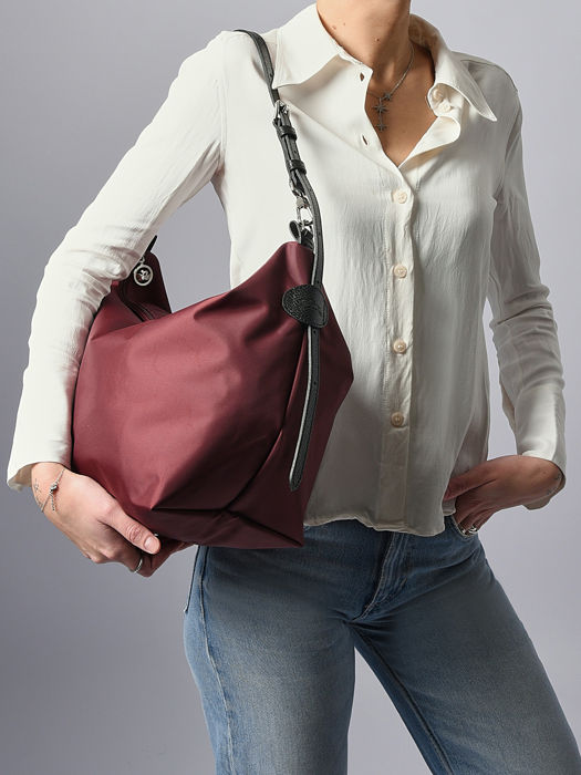 Longchamp Besace longchamp toile Hobo bag Violet