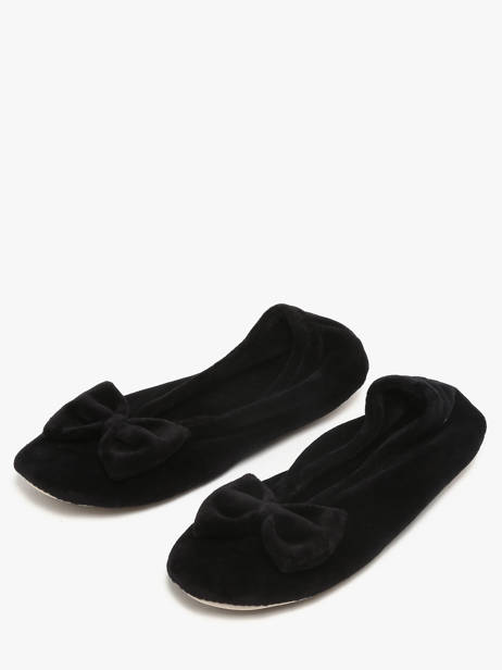 Slippers Isotoner Black women 95810 other view 1