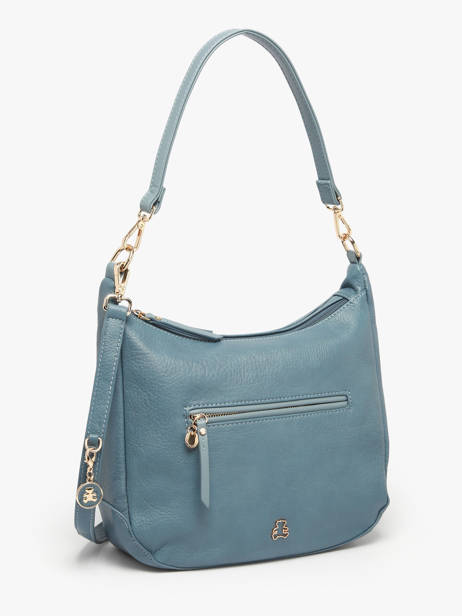 Shoulder Bag Zip Lulu castagnette Blue zip ZAHED other view 1