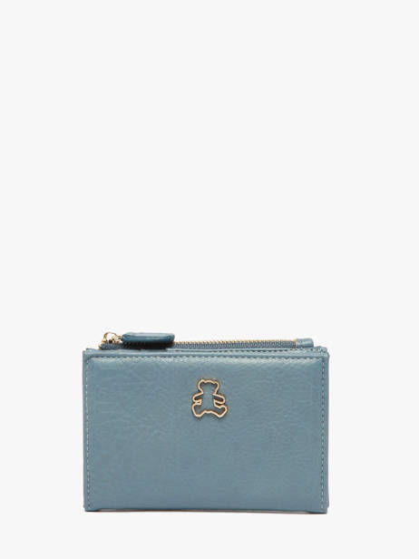Wallet Lulu castagnette Blue zip CAPOR036