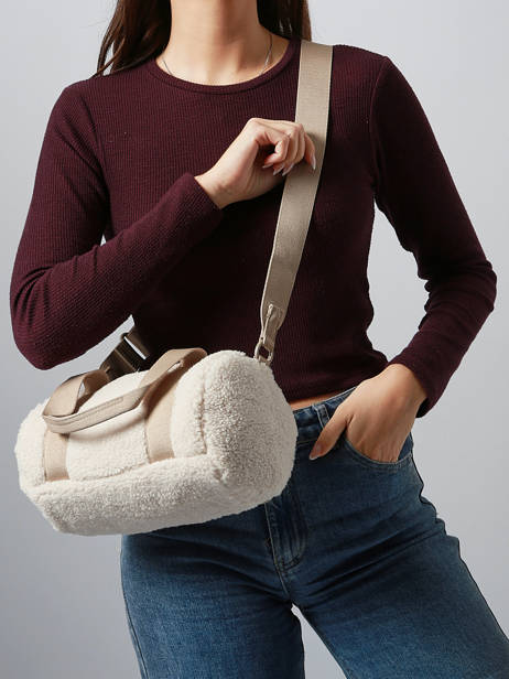 Satchel Sherpa David jones Beige sherpa CM7734 other view 1