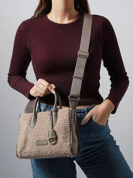 Satchel Sherpa David jones Brown sherpa CM7667 other view 1