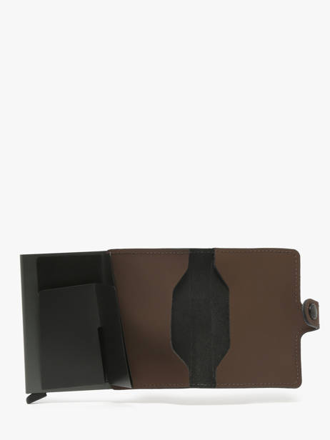 Porte-cartes Cuir Secrid Marron matte MM vue secondaire 1