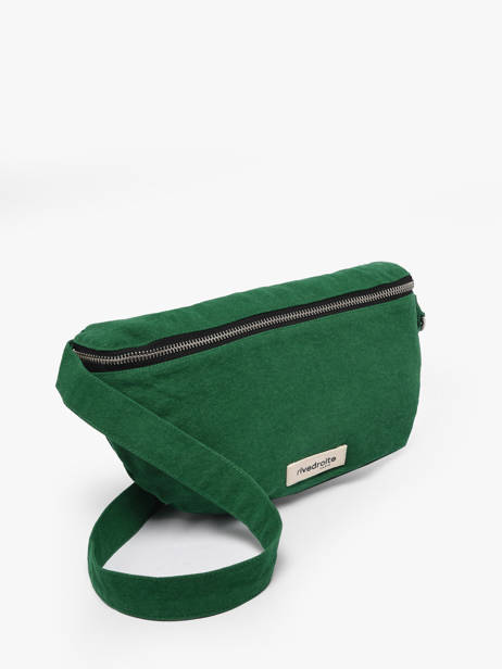 Le Sac Banane Custine Coton Recyclé Rivedroite Vert timeless CUSTITIM vue secondaire 1