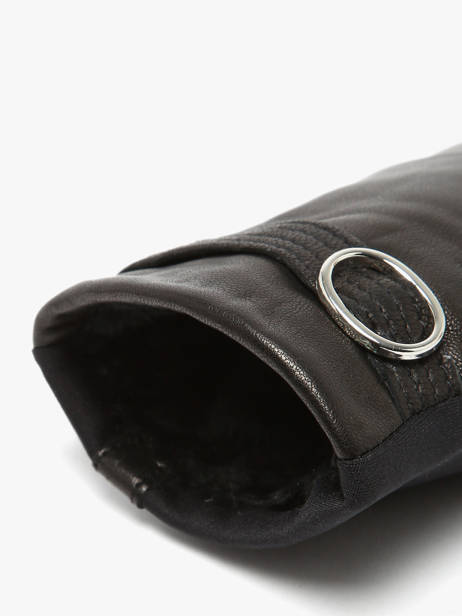 Gloves Isotoner Black women gloves 85325 other view 1