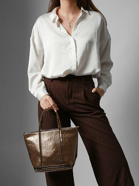 Satchel Cabas Vanessa bruno Gold cabas 20V40435 other view 1