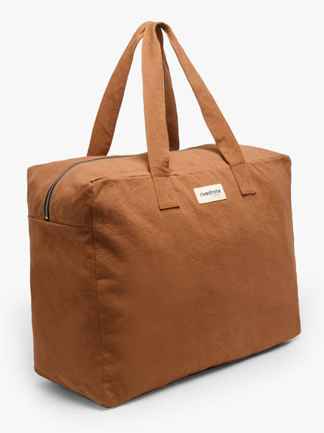 Shoulder Bag Elzevir Recycled Cotton Rivedroite Brown timeless ELZEVTIM other view 1