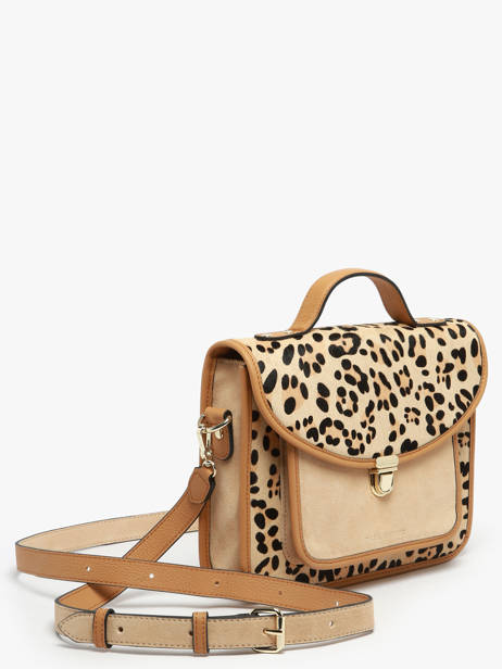 Sac Bandoulière Melle George Léopard Cuir Paul marius Marron leopard GEORGLEO vue secondaire 1