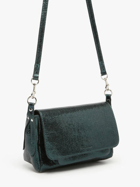 Small Leather Diane Minuit Crossbody Bag Paul marius Green minuit DIANSMIN other view 2