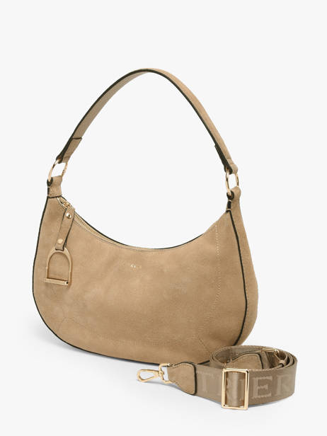 Shoulder Bag Altesse Suede Leather Etrier Beige altesse suede EASU017M other view 2