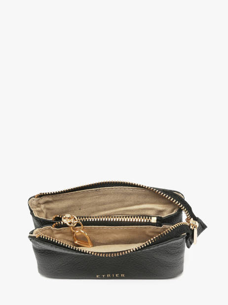 Coin Purse Tradition Leather Etrier Black tradition ETRA421S other view 1