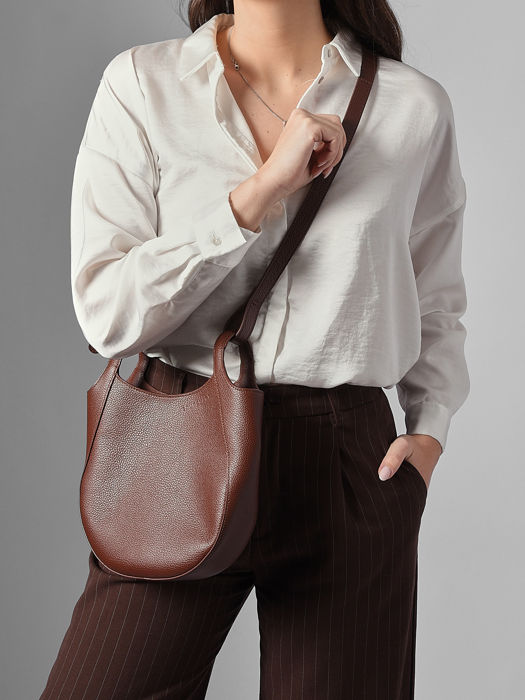 Longchamp Le foulonné Messenger bag Brown