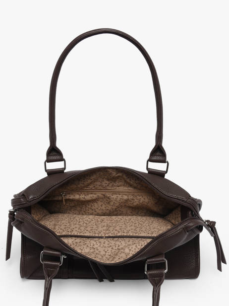 Sac Porté épaule A4 Grained Miniprix Marron grained F8533 vue secondaire 1