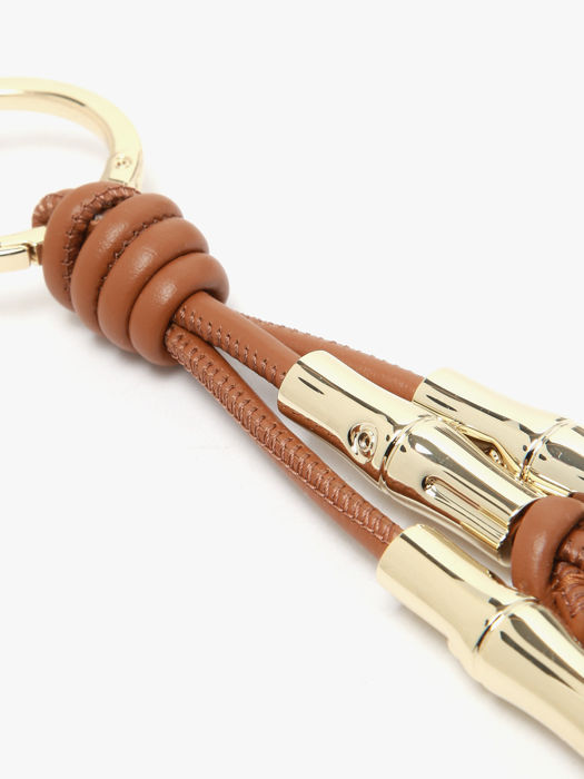 Longchamp Le roseau sleek Porte clés Marron