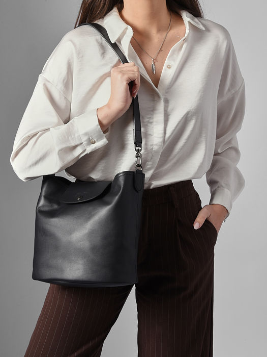 Longchamp Le pliage xtra Sacs porté travers Noir