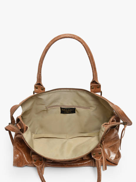 Shoulder Bag Elefante Leather Milano Brown elefante EF24095 other view 3