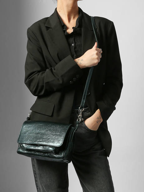 Small Leather Diane Minuit Crossbody Bag Paul marius Green minuit DIANSMIN other view 1