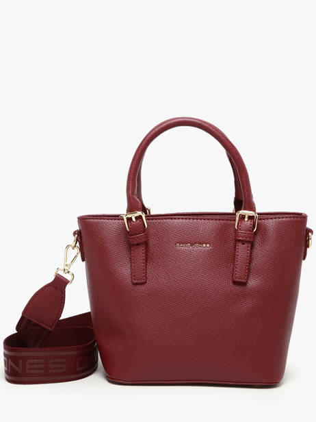 Sac à Main Saffiano David jones Rouge saffiano CM7220