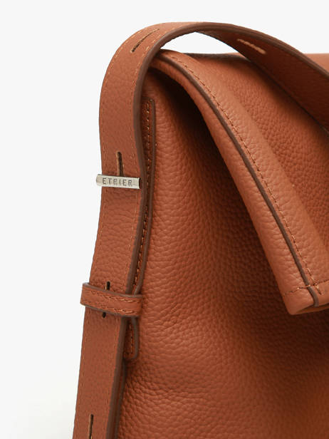 Shoulder Bag Cavalier Leather Etrier Brown cavalier ECLR135M other view 5