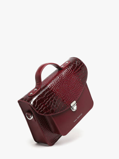 Crossbody Bag Croco Vernis Paul marius Red croco vernis GEORGCRV other view 1